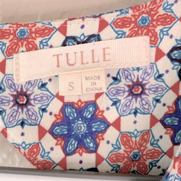 Anthropologie TULLE Stain Glass Americana Fit And Flare Midi Dress Size S - Picture 7 of 8